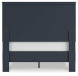 Simmenfort Navy Blue Full Platform Bed (Online Special Price) - Ornate Home