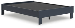 Simmenfort Navy Blue Full Platform Bed - Ornate Home