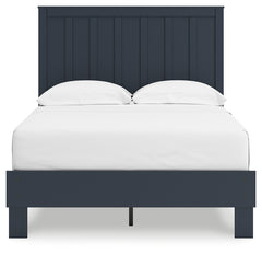 Simmenfort Navy Blue Full Platform Bed - Ornate Home