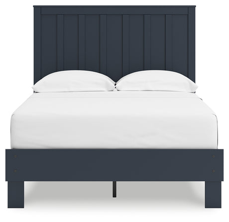 Simmenfort Navy Blue Full Platform Bed - Ornate Home