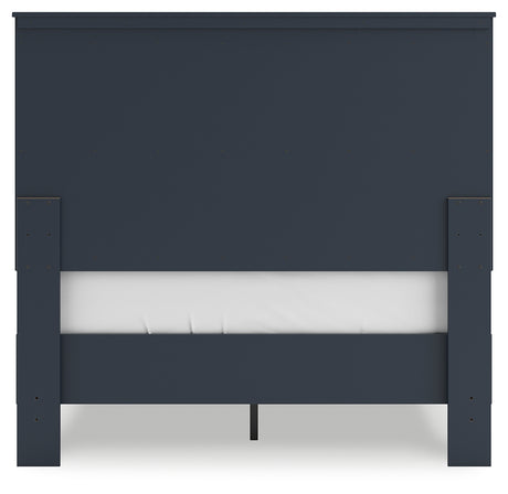 Simmenfort Navy Blue Full Platform Bed - Ornate Home