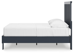 Simmenfort Navy Blue Full Platform Bed - Ornate Home