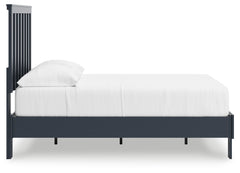Simmenfort Navy Blue Full Platform Bed - Ornate Home