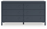 Simmenfort Navy Blue Six Drawer Dresser (Online Special Price) - Ornate Home