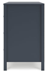 Simmenfort Navy Blue Six Drawer Dresser (Online Special Price) - Ornate Home