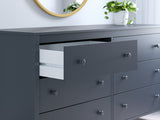 Simmenfort Navy Blue Six Drawer Dresser (Online Special Price) - Ornate Home