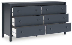 Simmenfort Navy Blue Six Drawer Dresser - Ornate Home
