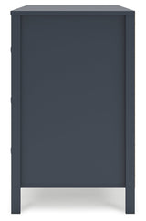 Simmenfort Navy Blue Six Drawer Dresser - Ornate Home