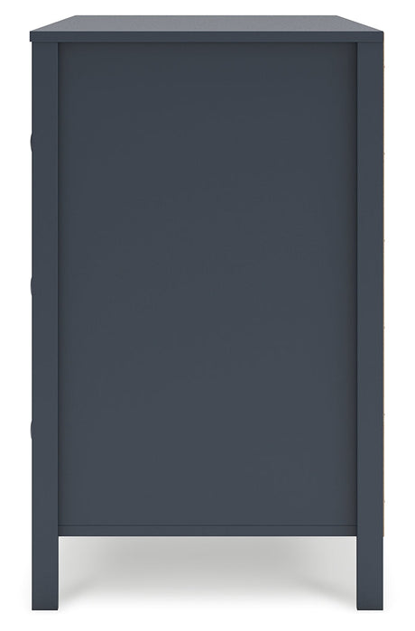 Simmenfort Navy Blue Six Drawer Dresser - Ornate Home