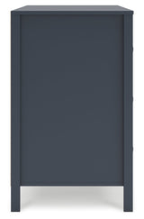 Simmenfort Navy Blue Six Drawer Dresser - Ornate Home