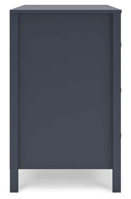 Simmenfort Navy Blue Six Drawer Dresser - Ornate Home