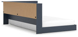 Simmenfort Navy Blue Twin Bookcase Storage Youth Bed (Online Special Price) - Ornate Home