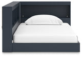 Simmenfort Navy Blue Twin Bookcase Storage Youth Bed (Online Special Price) - Ornate Home