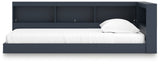 Simmenfort Navy Blue Twin Bookcase Storage Youth Bed (Online Special Price) - Ornate Home