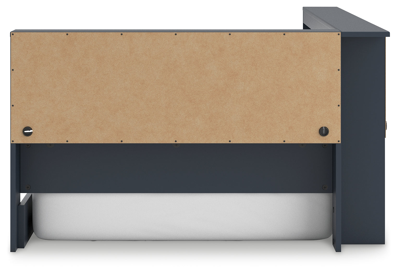 Simmenfort Navy Blue Twin Bookcase Storage Youth Bed - Ornate Home