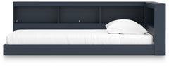 Simmenfort Navy Blue Twin Bookcase Storage Youth Bed - Ornate Home