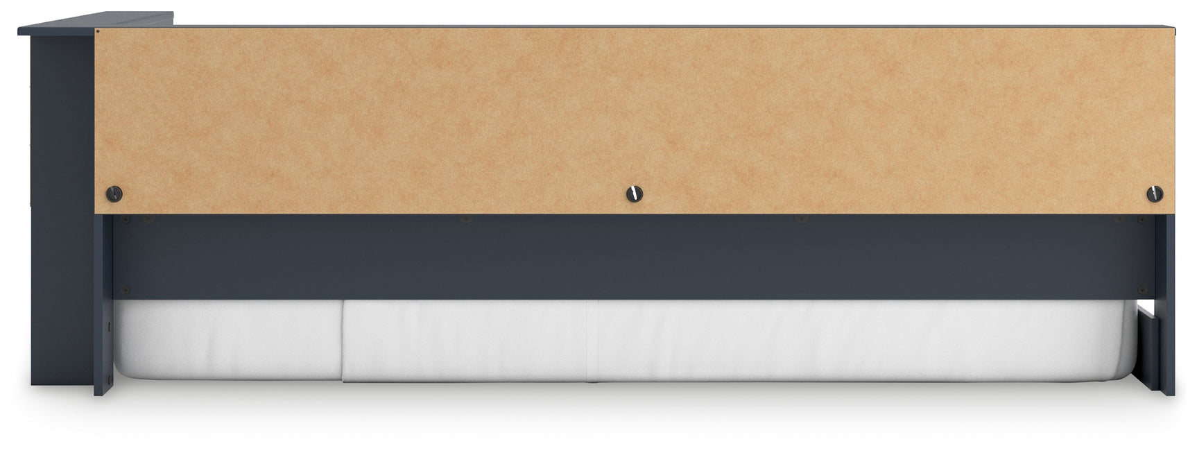 Simmenfort Navy Blue Twin Bookcase Storage Youth Bed - Ornate Home