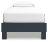Simmenfort Navy Blue Twin Platform Bed (Online Special Price) - Ornate Home