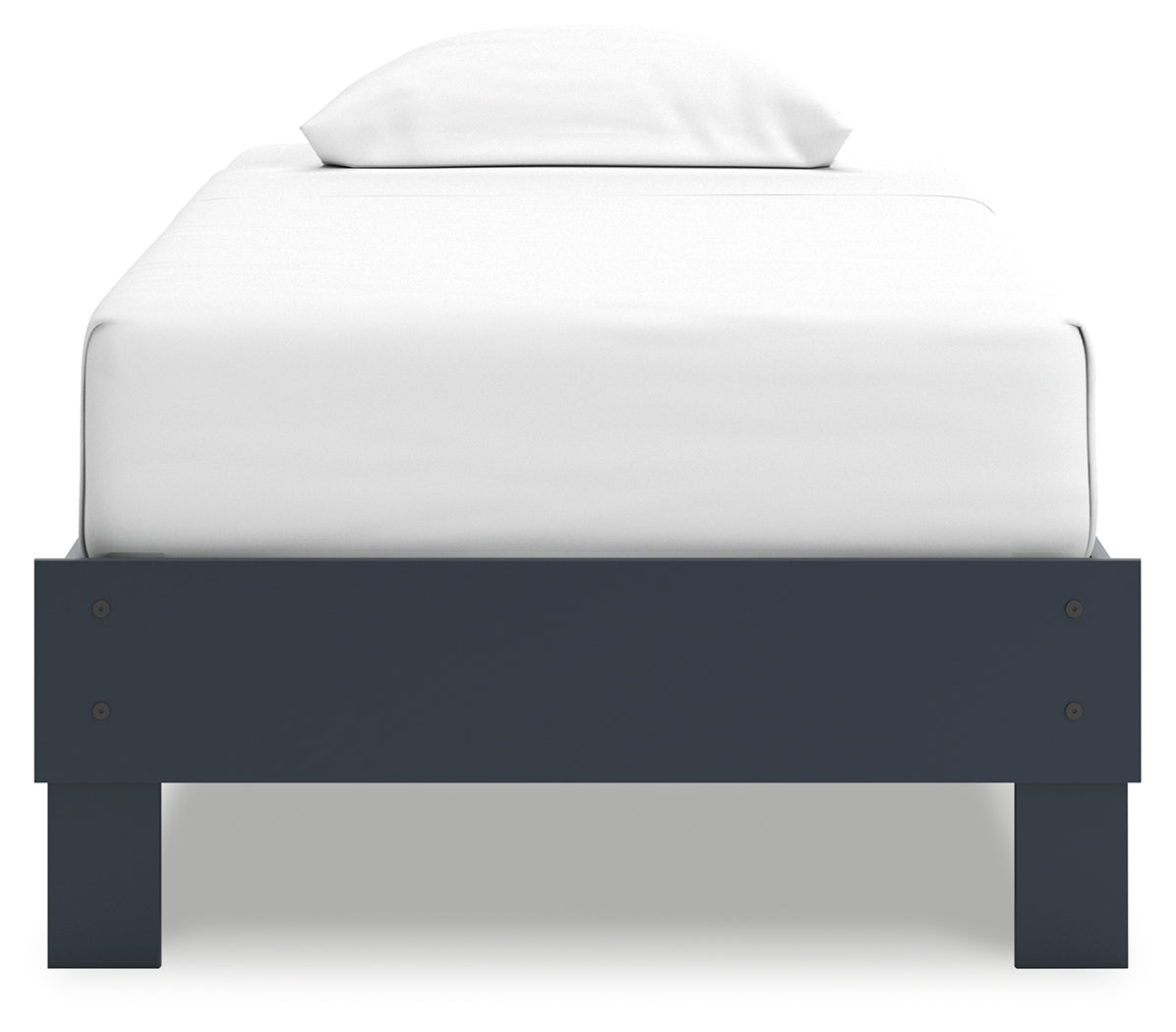 Simmenfort Navy Blue Twin Platform Bed (Online Special Price) - Ornate Home