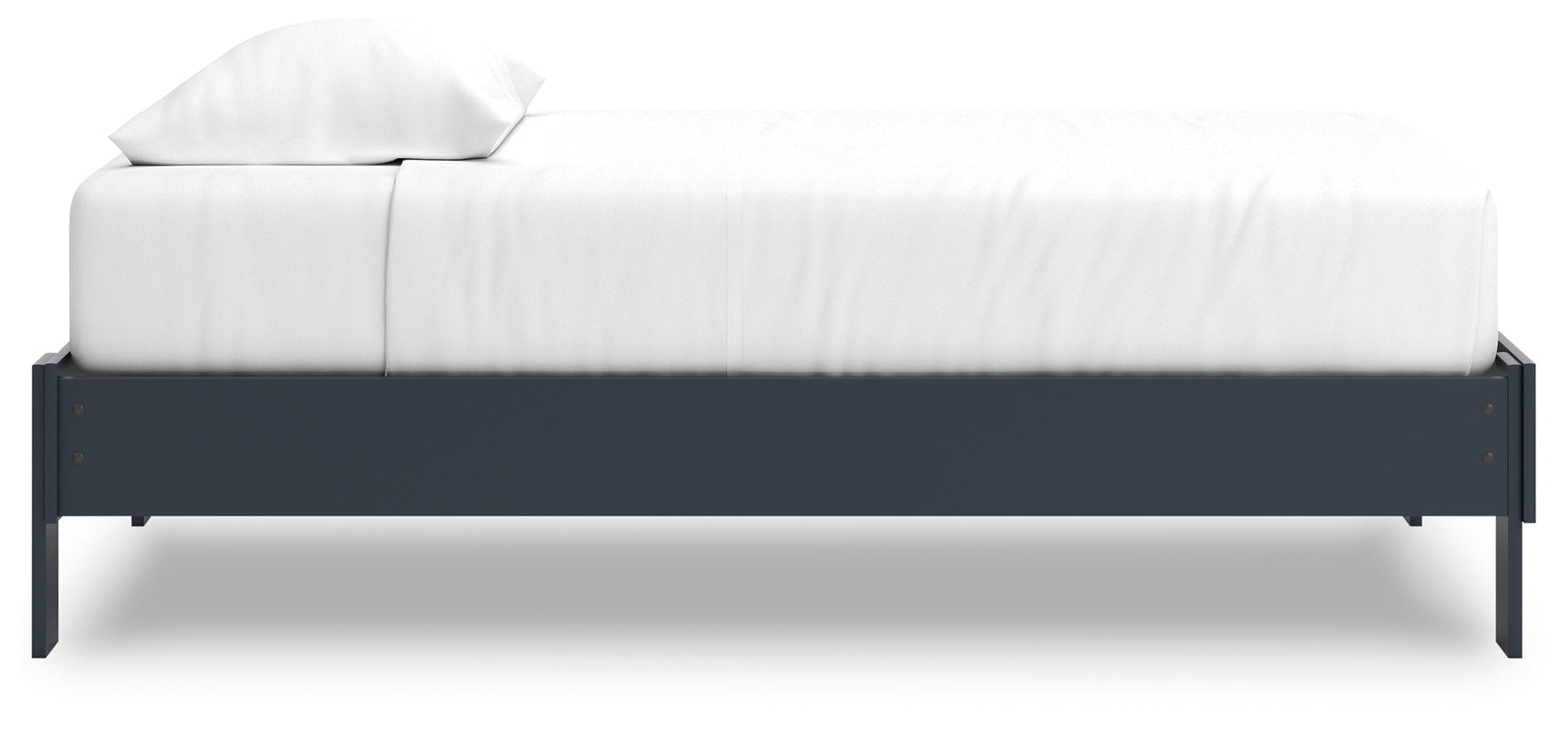Simmenfort Navy Blue Twin Platform Bed (Online Special Price) - Ornate Home