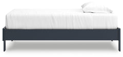 Simmenfort Navy Blue Twin Platform Bed - Ornate Home