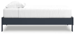 Simmenfort Navy Blue Twin Platform Bed - Ornate Home
