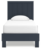 Simmenfort Navy Blue Twin Platform Youth Bed (Online Special Price) - Ornate Home