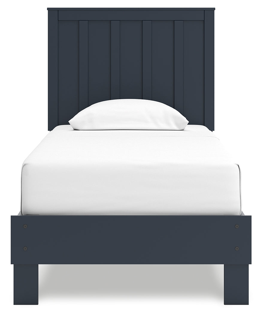 Simmenfort Navy Blue Twin Platform Youth Bed (Online Special Price) - Ornate Home