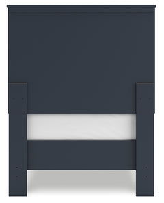 Simmenfort Navy Blue Twin Platform Youth Bed - Ornate Home
