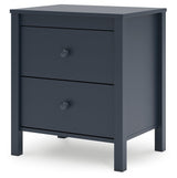 Simmenfort Navy Blue Two Drawer Nightstand (Online Special Price) - Ornate Home