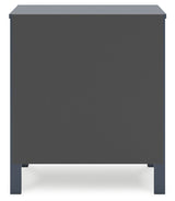Simmenfort Navy Blue Two Drawer Nightstand (Online Special Price) - Ornate Home