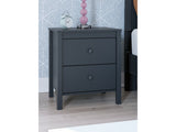 Simmenfort Navy Blue Two Drawer Nightstand - Ornate Home