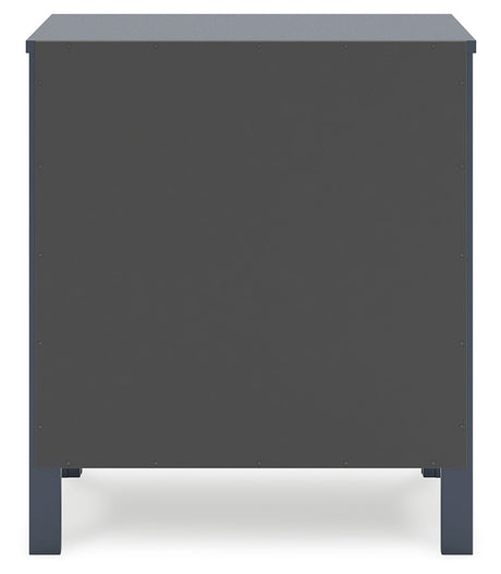 Simmenfort Navy Blue Two Drawer Nightstand - Ornate Home