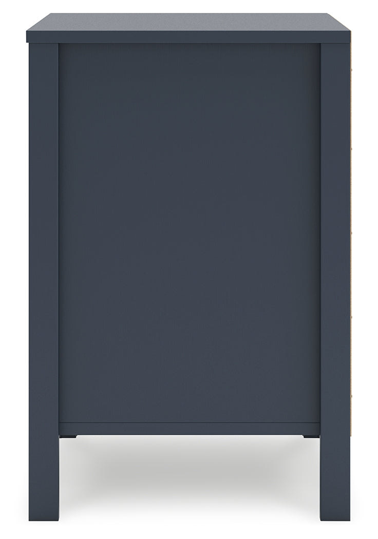Simmenfort Navy Blue Two Drawer Nightstand - Ornate Home