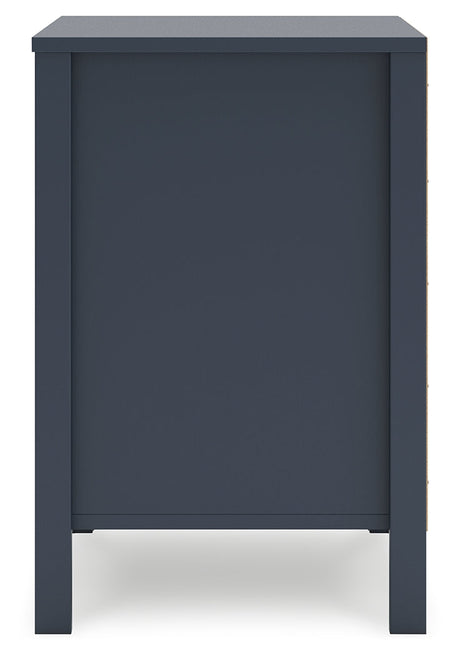 Simmenfort Navy Blue Two Drawer Nightstand - Ornate Home