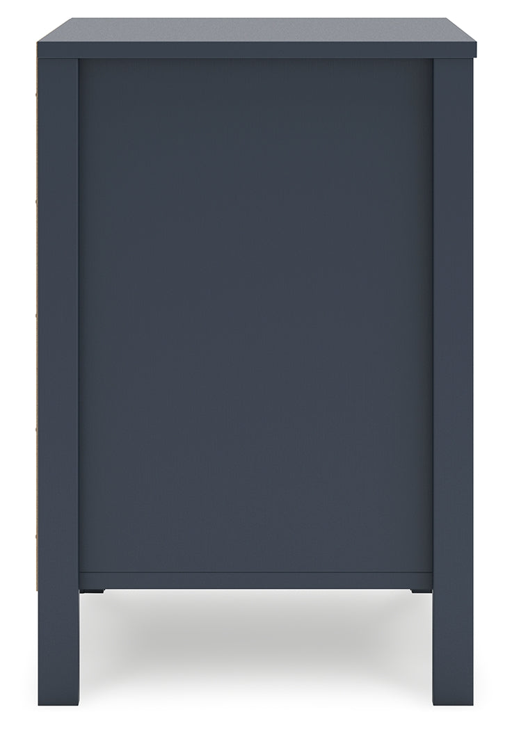Simmenfort Navy Blue Two Drawer Nightstand - Ornate Home