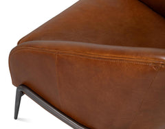 Simmons Brown Leather Chair - Ornate Home