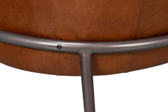 Simmons Brown Leather Chair - Ornate Home