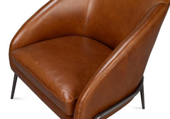 Simmons Brown Leather Chair - Ornate Home