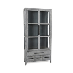 Simon Antique Blue Display Cabinet - Ornate Home