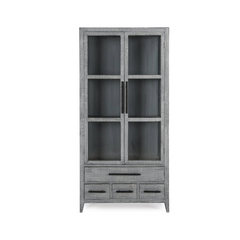 Simon Antique Blue Display Cabinet - Ornate Home