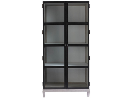 Simon Beige/Matte Black Display Cabinet - Ornate Home