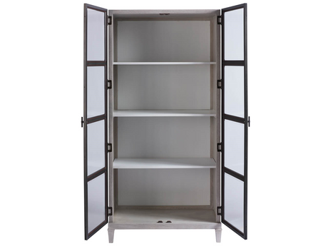 Simon Beige/Matte Black Display Cabinet - Ornate Home