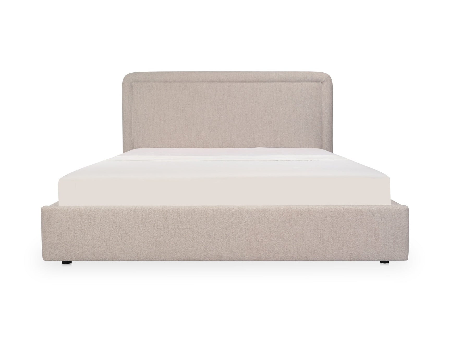 Simon Flecked Beige King Storage Bed - Ornate Home