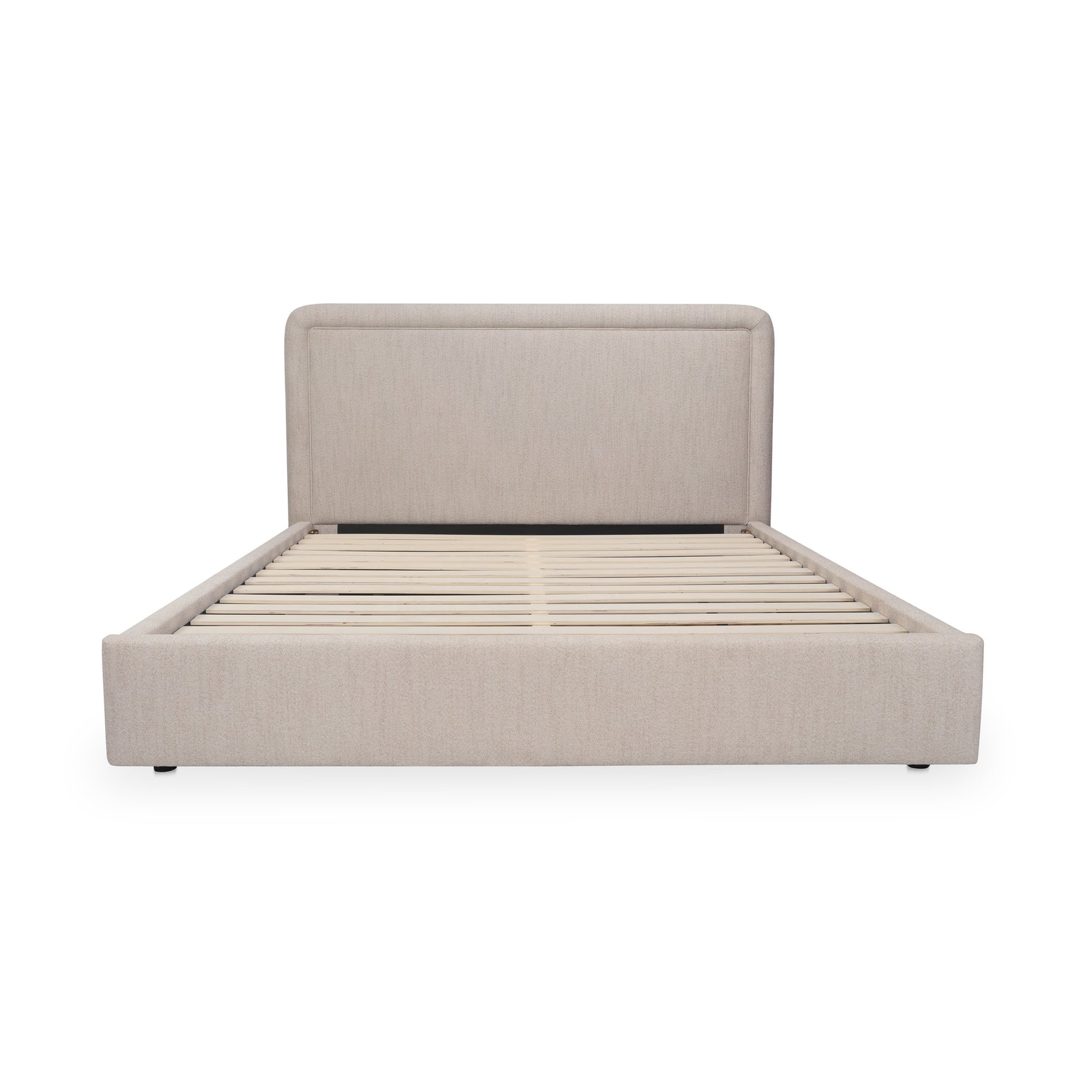 Simon Flecked Beige King Storage Bed - Ornate Home