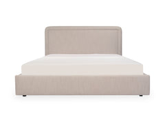 Simon Flecked Beige Queen Storage Bed - Ornate Home