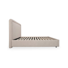 Simon Flecked Beige Queen Storage Bed - Ornate Home