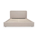 Simon Flecked Beige Queen Storage Bed - Ornate Home