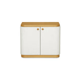 Simone Cream/Natural Nightstand - Ornate Home