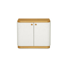 Simone Cream/Natural Nightstand - Ornate Home